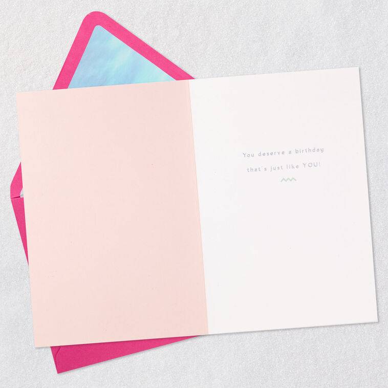 Hallmark Simply Magical Unicorn Birthday Card