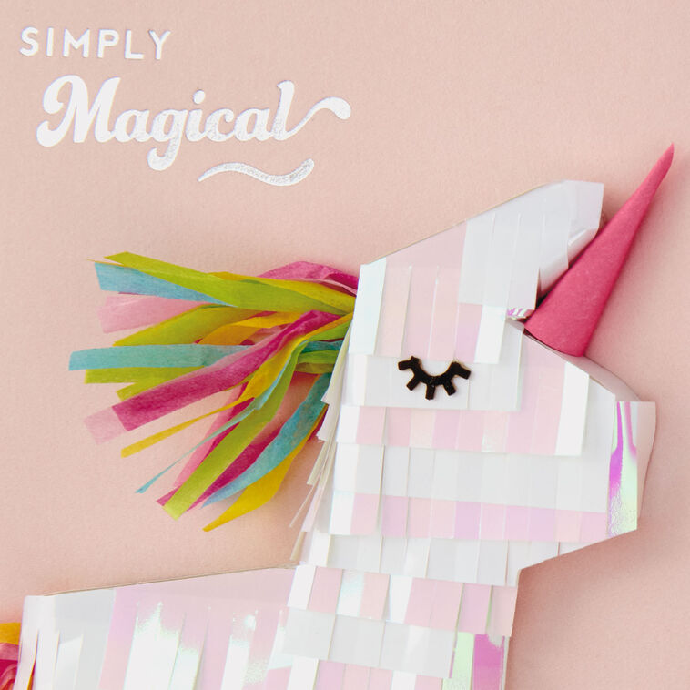 Hallmark Simply Magical Unicorn Birthday Card