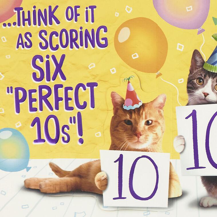 Hallmark Six Perfect 10s Funny 60th Birthday Card