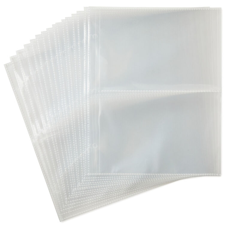 hallmark Small 2-Pocket Recipe Album Refill Pages