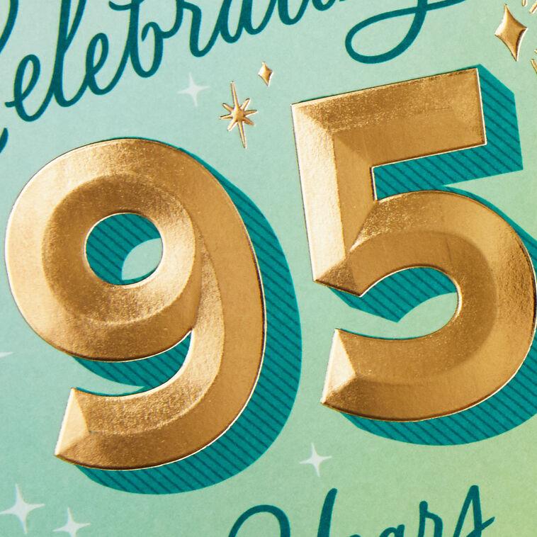 Hallmark Smiles And Celebration 95th Birthday Card