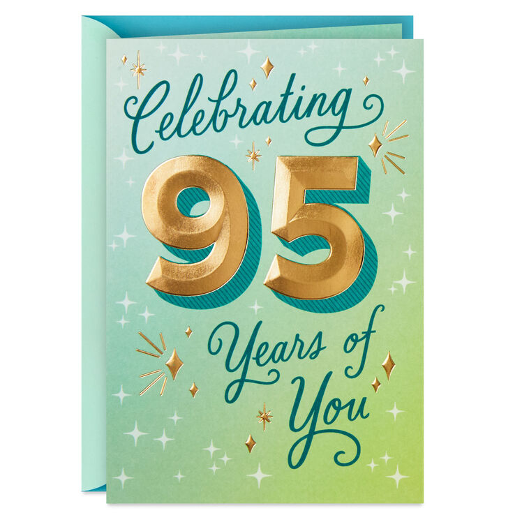 hallmark Smiles and Celebration 95th Birthday Card