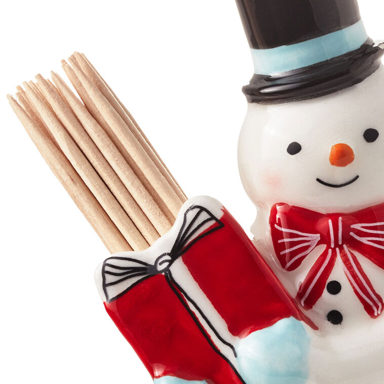 Hallmark Smiling Snowman Toothpick Holder