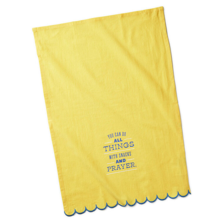 Hallmark Snacks And Prayer Tea Towel 18x26
