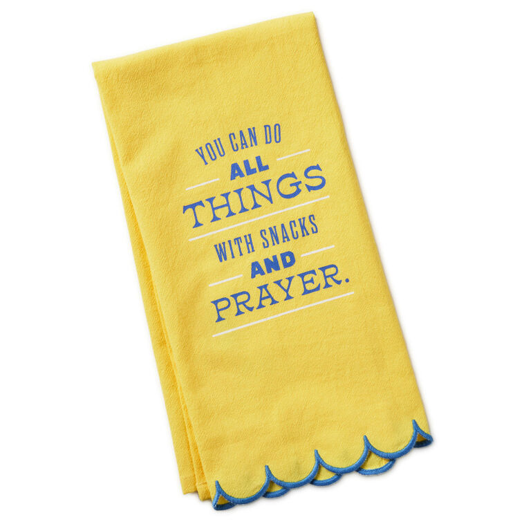 hallmark Snacks and Prayer Tea Towel 18x26