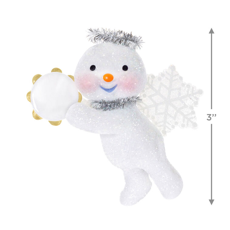 Hallmark Snow Angel With Tambourine Ornament