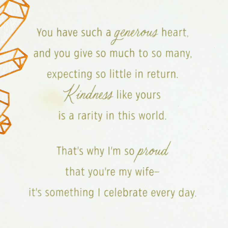 Hallmark So Blessed You're My Wife Birthday Card