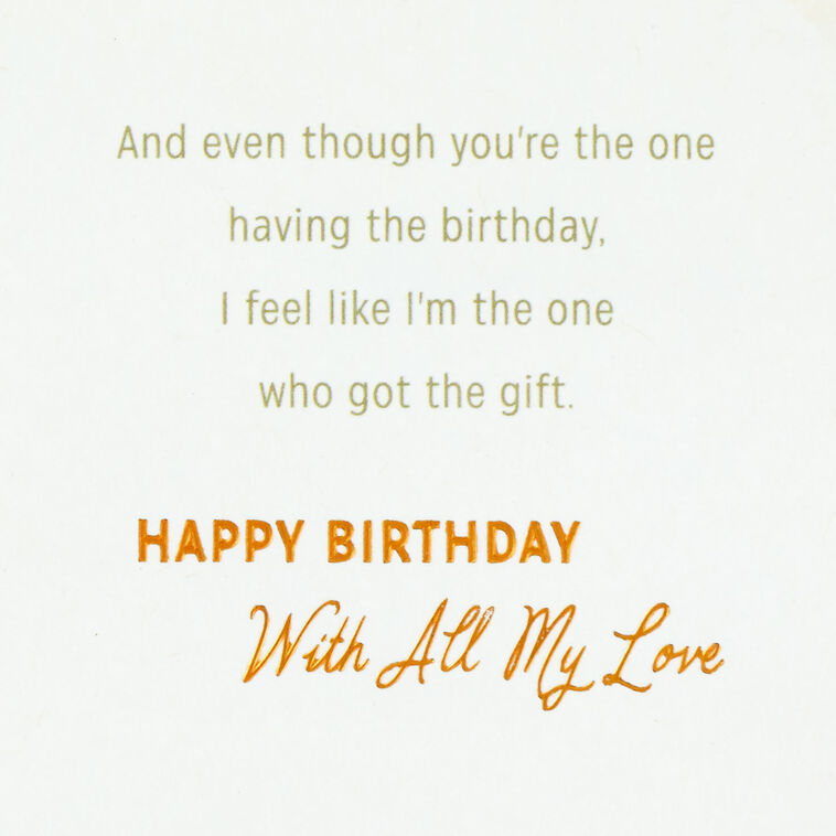 Hallmark So Blessed You're My Wife Birthday Card