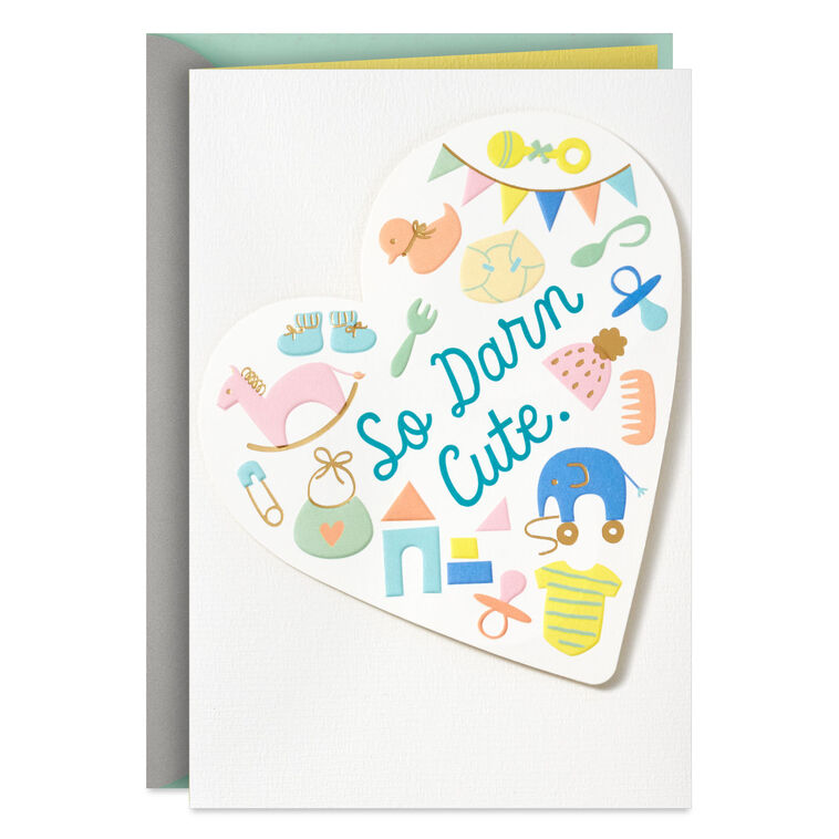 hallmark So Darn Cute New Baby Card