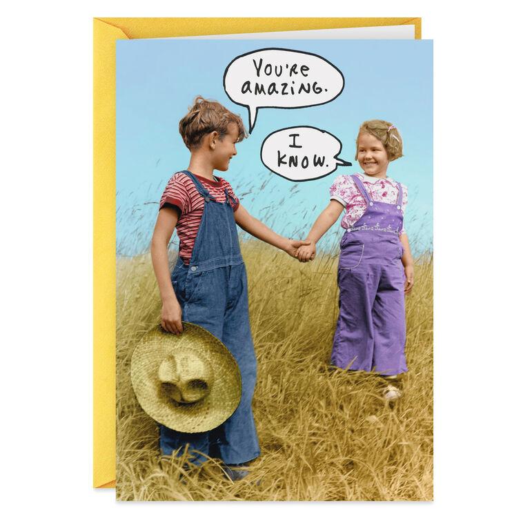 hallmark So Glad We Agree Funny Anniversary Card