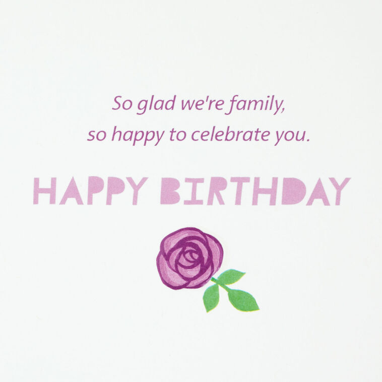 Hallmark So Glad We're Family Birthday Card
