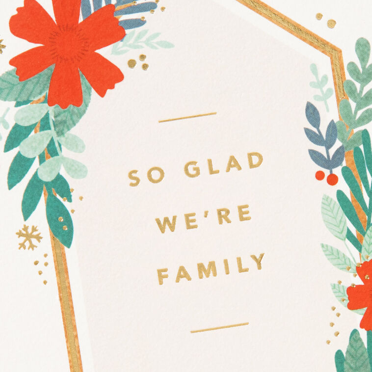 Hallmark So Glad We're Family Christmas Card