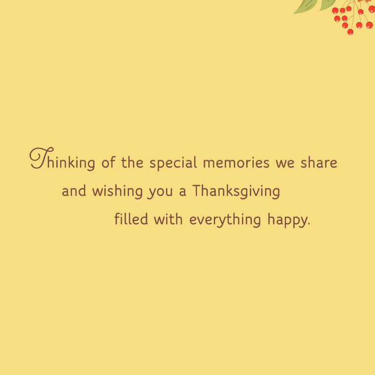 Hallmark So Glad We're Family Thanksgiving Card