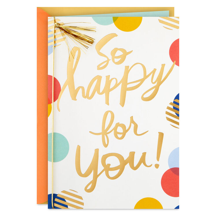 hallmark So Happy for You Congratulations Card