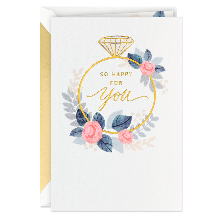hallmark So Happy for You Engagement Card