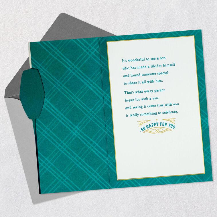 Hallmark So Happy For You Wedding Card For Son