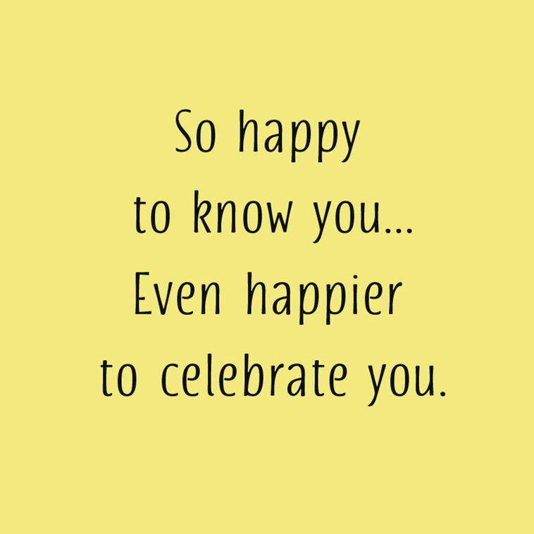 Hallmark So Happy To Celebrate You Birthday Card