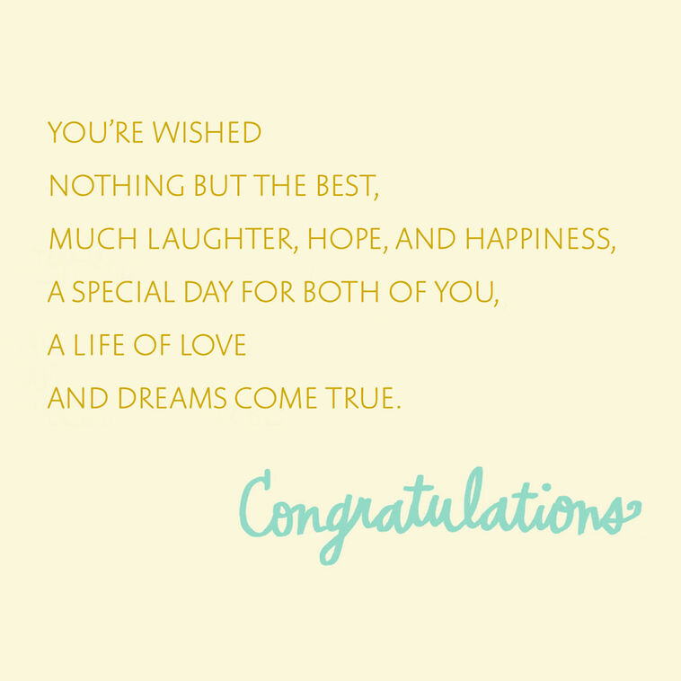 Hallmark So Happy Together Wedding Card