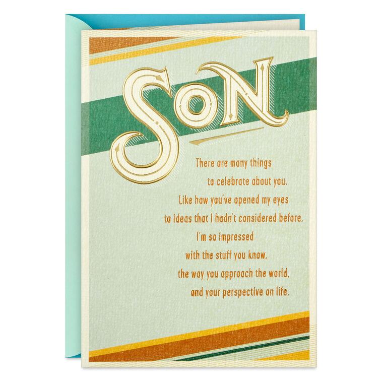 hallmark So Impressed By You Birthday Card for Son