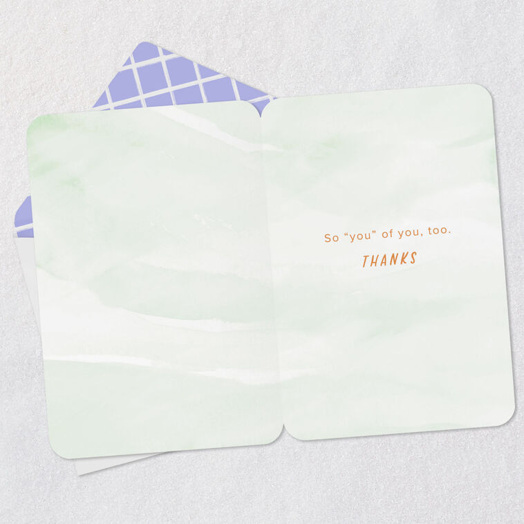 Hallmark So Kind Of You Thank You Card