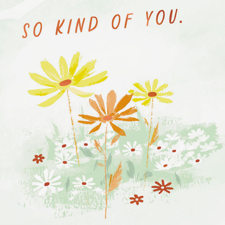 Hallmark So Kind Of You Thank You Card