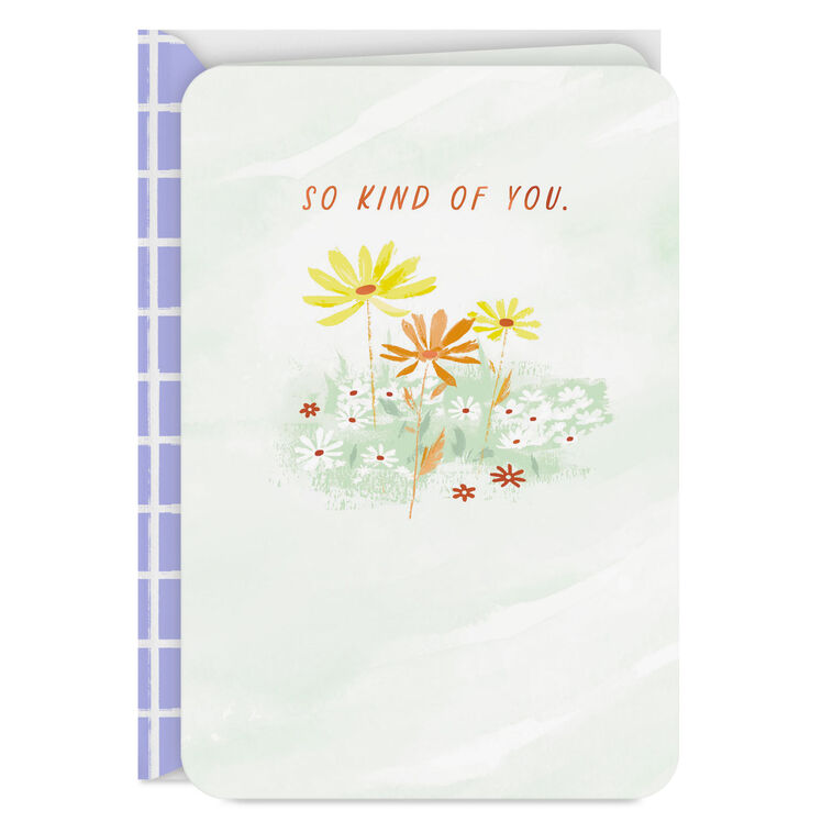 hallmark So Kind of You Thank You Card