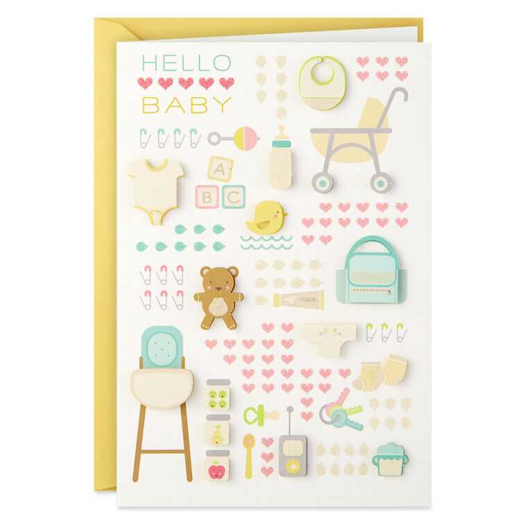 hallmark So Much Love and Cuteness New Baby Card