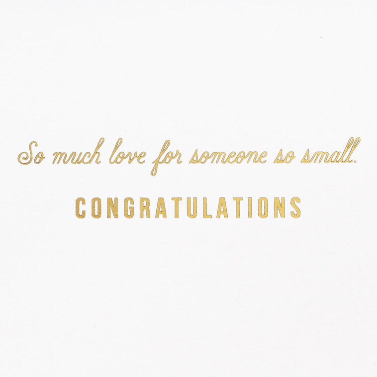 Hallmark So Much Love New Baby Card