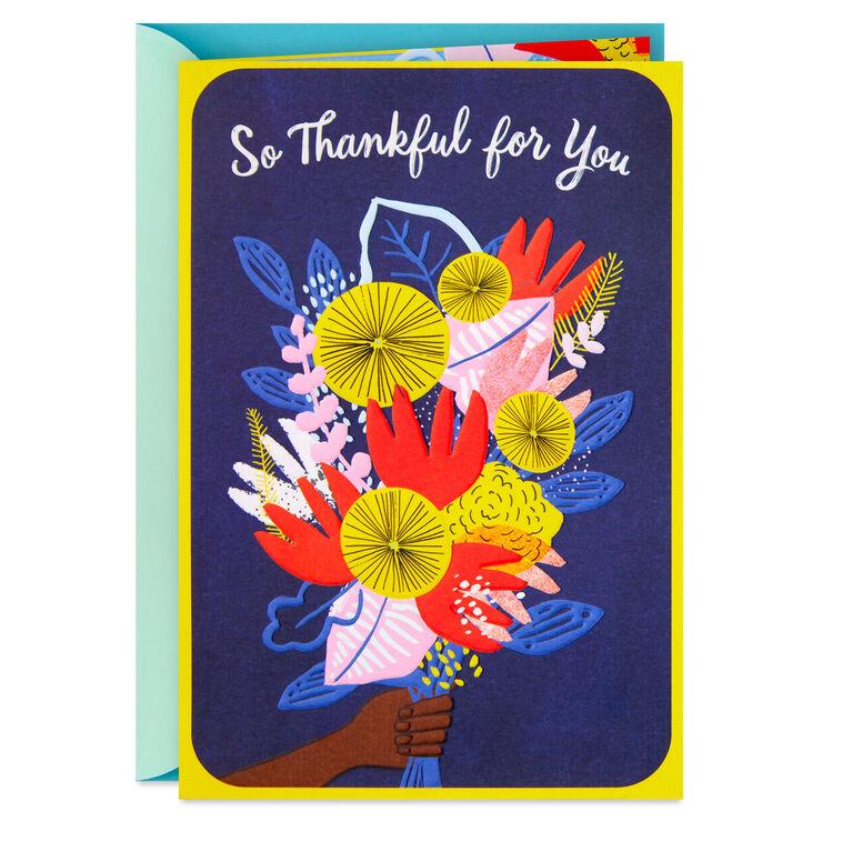 hallmark So Thankful for You Thank-You Card