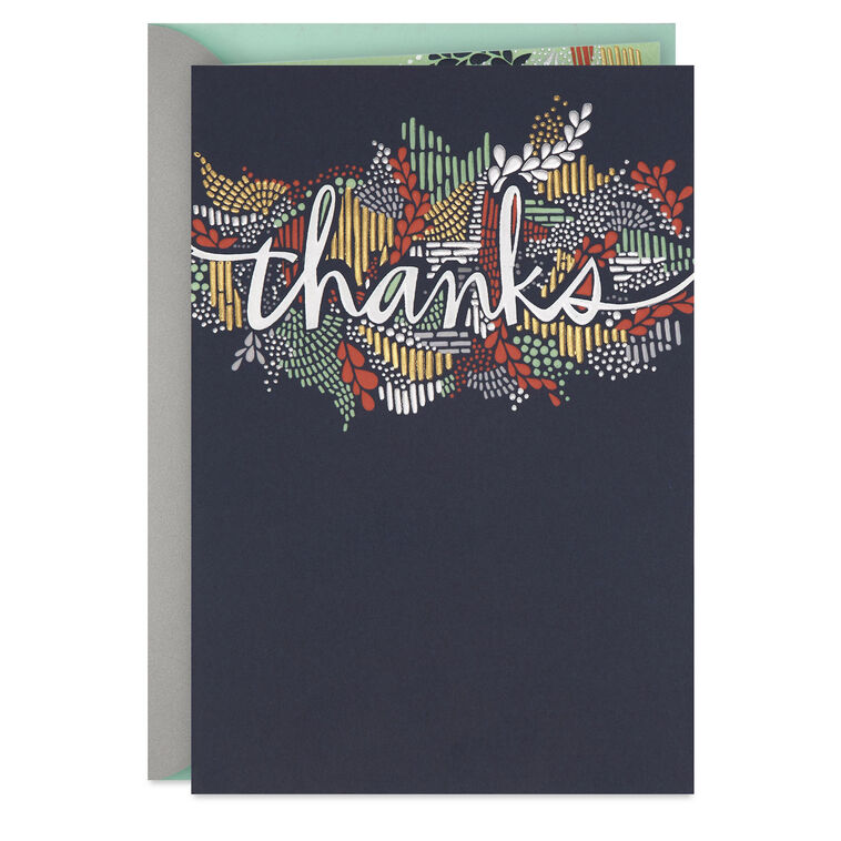 hallmark So Thoughtful and Special Thank You Card