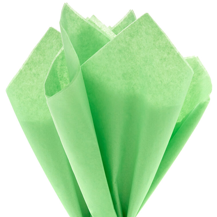 Hallmark Solid Apple Green Tissue Paper 8 Sheets