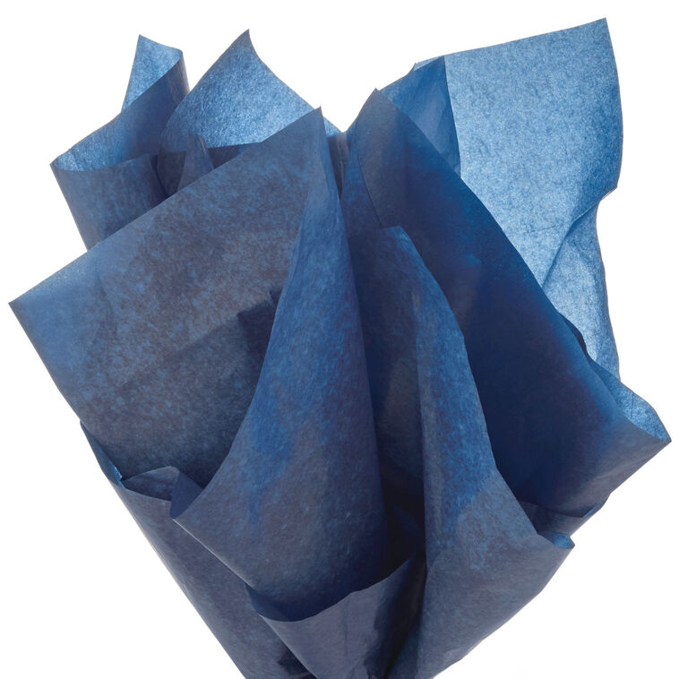 Hallmark Solid Navy Blue Tissue Paper 8 Sheets