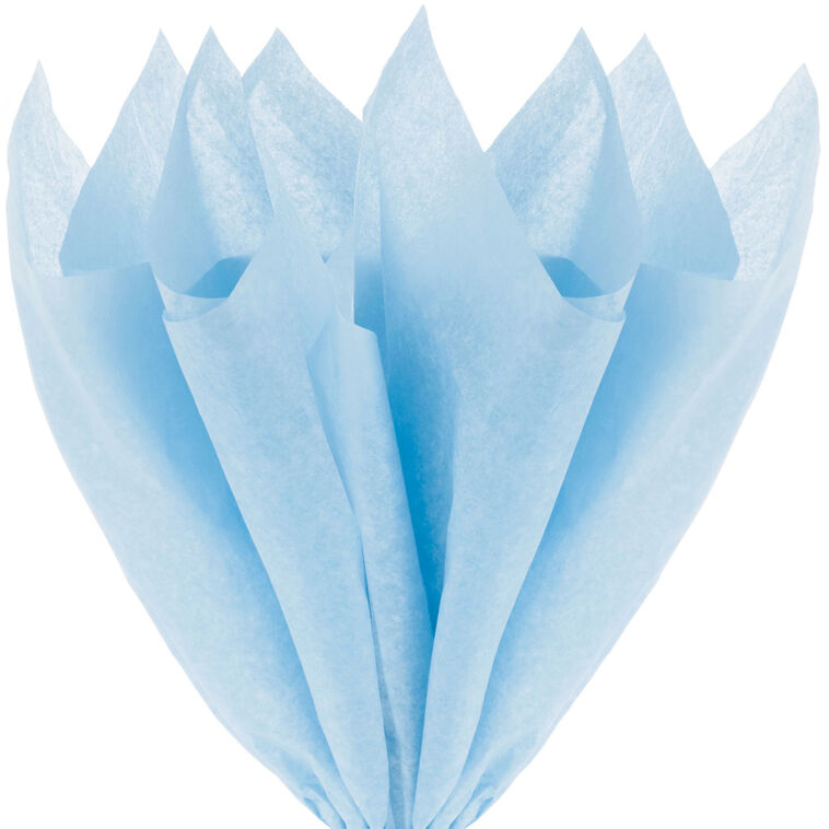 Hallmark Solid Pale Blue Tissue Paper 8 Sheets