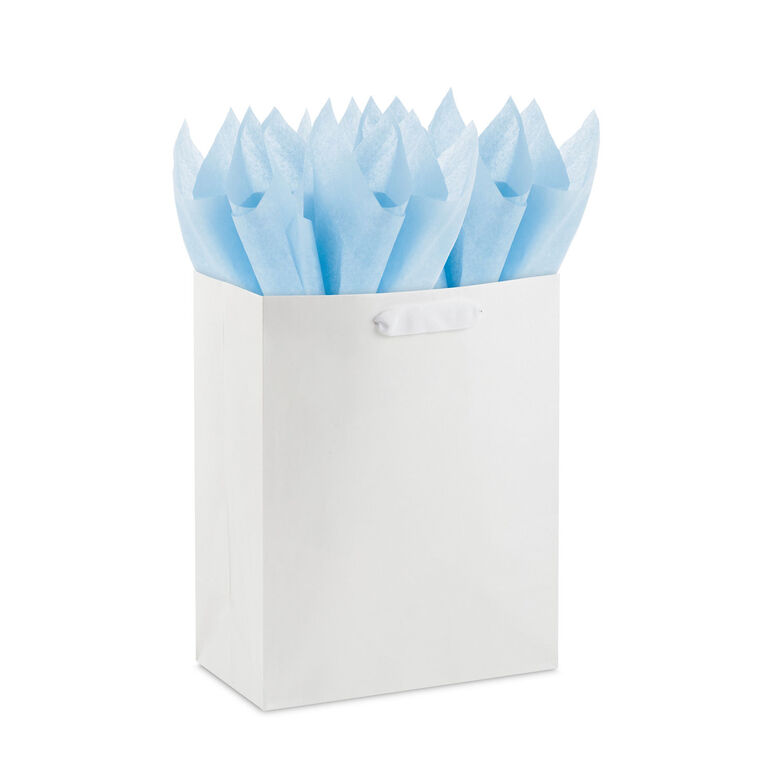 Hallmark Solid Pale Blue Tissue Paper 8 Sheets