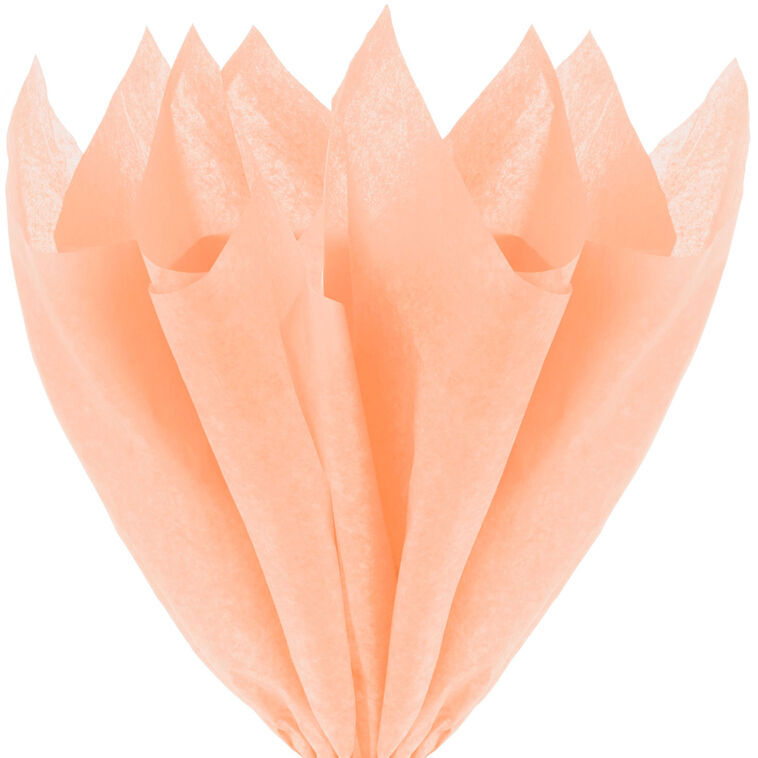 Hallmark Solid Peach Tissue Paper 8 Sheets