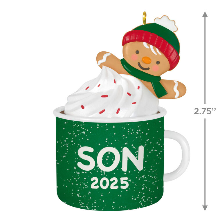 Hallmark Son Gingerbread Boy In Mug 2025 Ornament