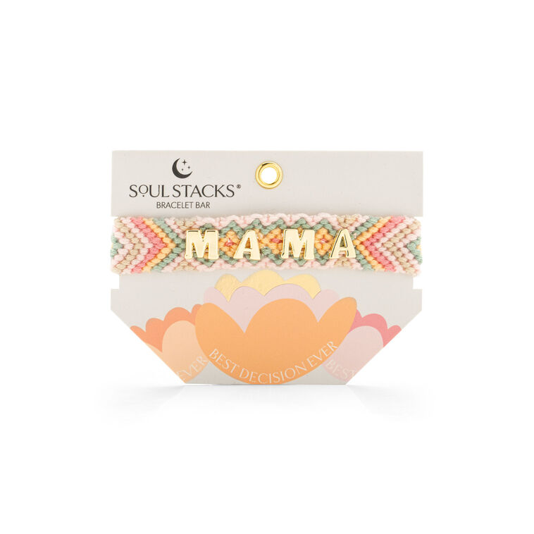 Hallmark Soul Stacks Mama Pastel Woven Bracelet