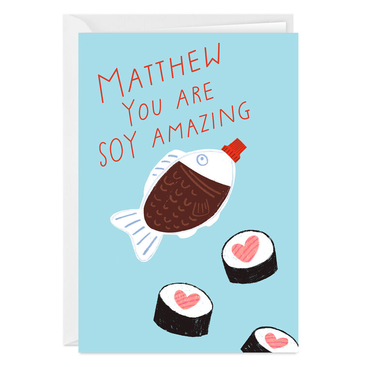 hallmark Soy Amazing Funny Custom Birthday Card