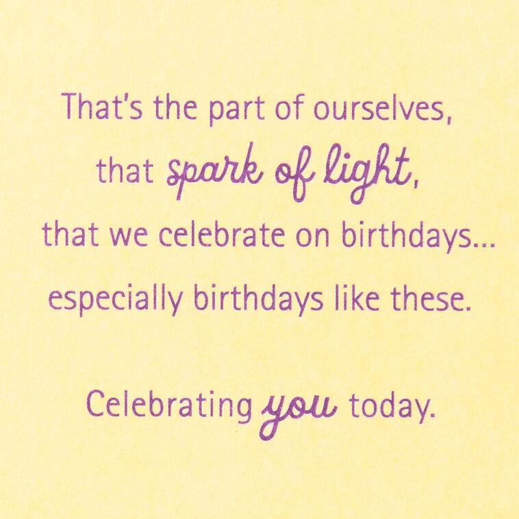 Hallmark Spark Of Light 60th Birthday Card