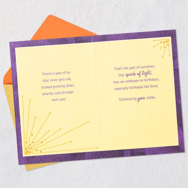 Hallmark Spark Of Light 60th Birthday Card