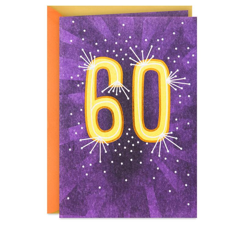 hallmark Spark of Light 60th Birthday Card