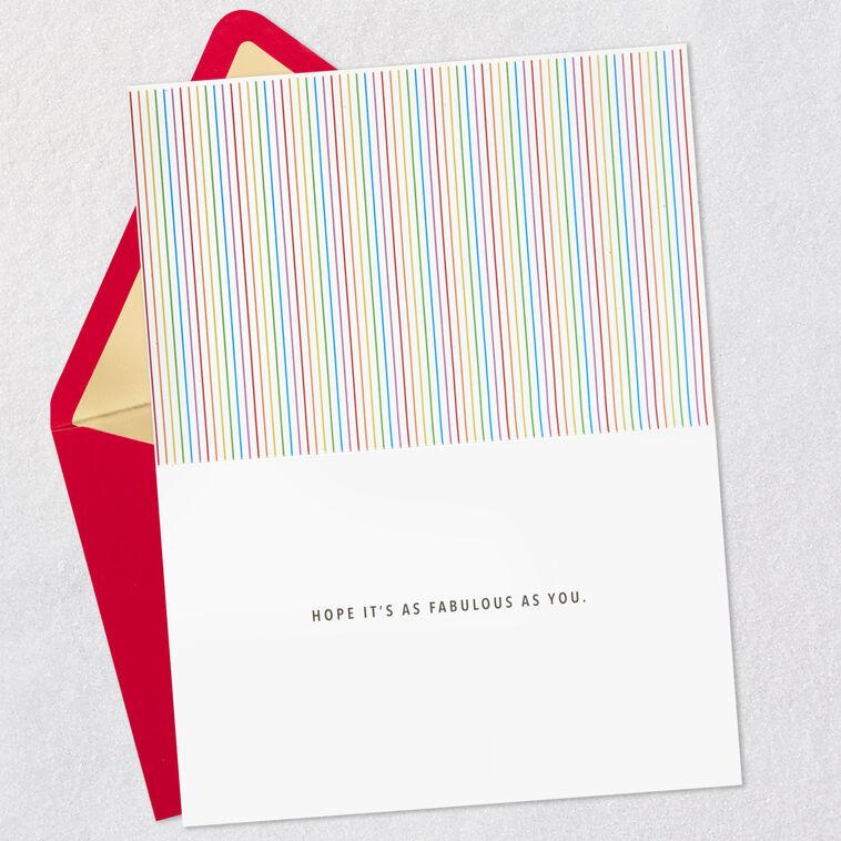Hallmark Sparkly And Fabulous Birthday Card