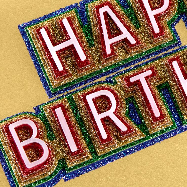 Hallmark Sparkly And Fabulous Birthday Card