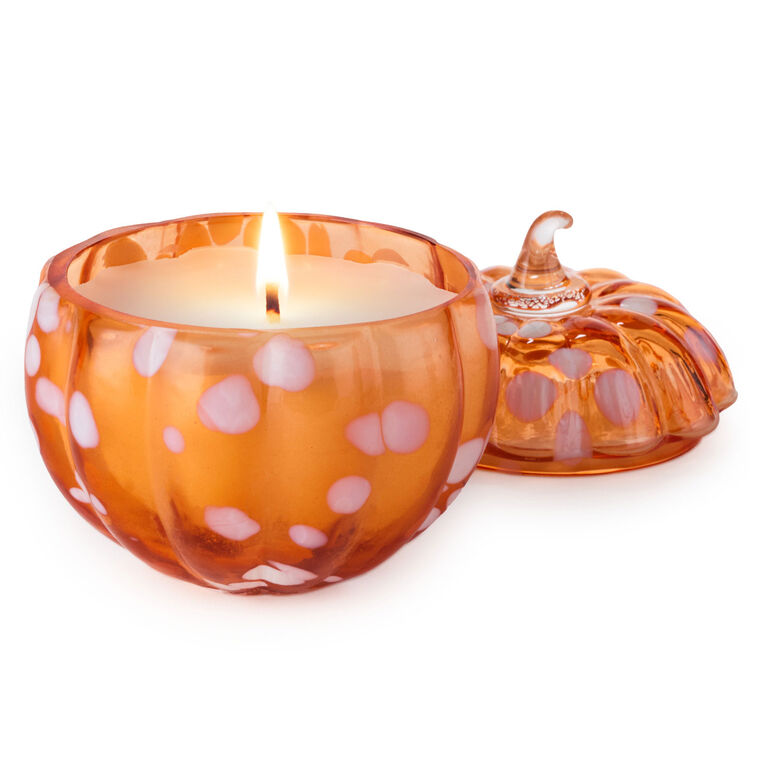 Hallmark Speckled Glass Pumpkin Scented Candle