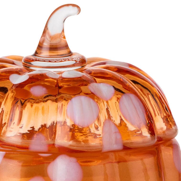 Hallmark Speckled Glass Pumpkin Scented Candle