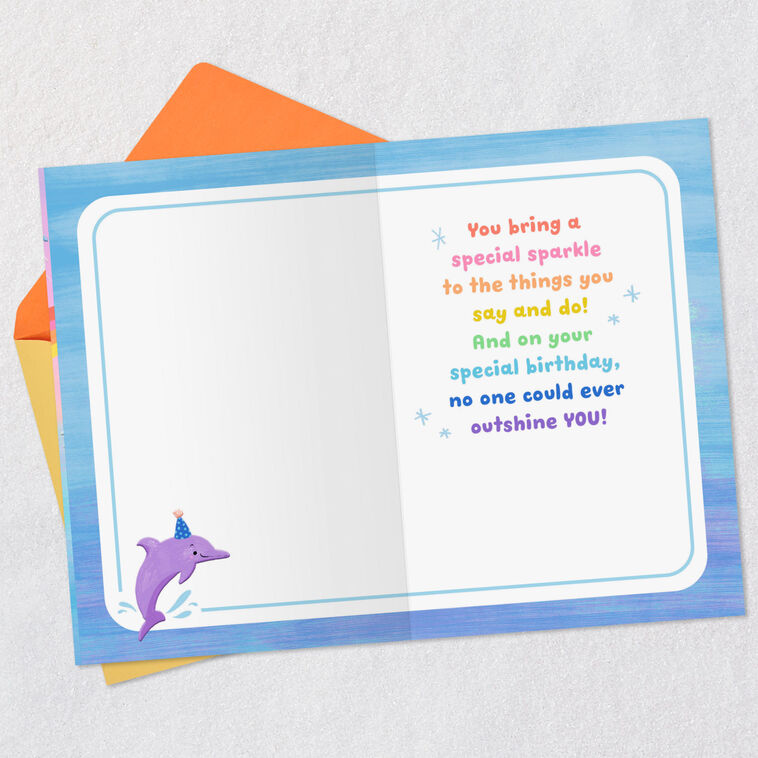 Hallmark Splash And Sparkle Birthday Card For Girl