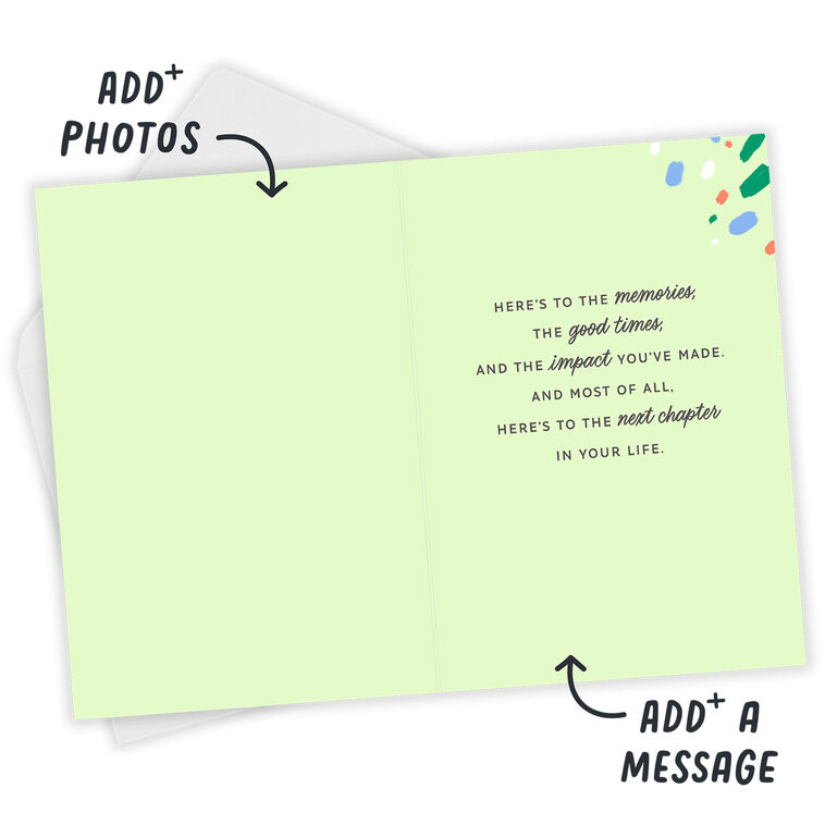 Hallmark Splatter Art Custom Retirement Card