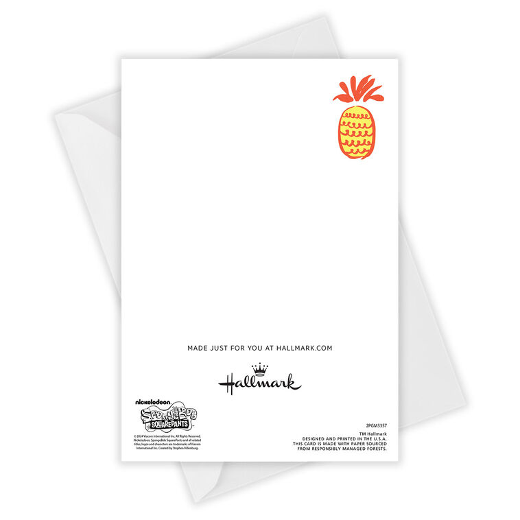 Hallmark SpongeBob SquarePants Custom Card