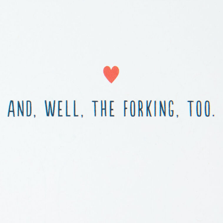 Hallmark Spooning And Forking Naughty Love Card