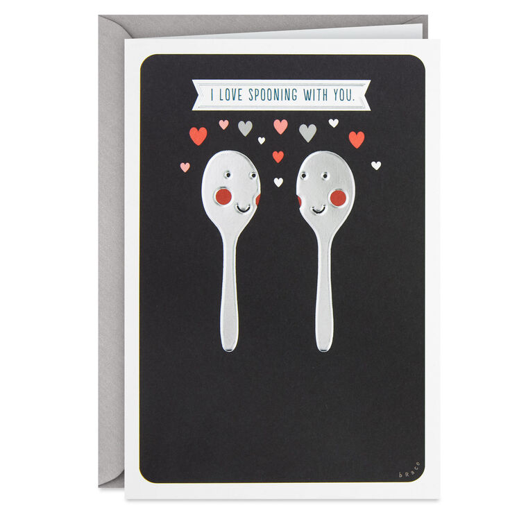 hallmark Spooning and Forking Naughty Love Card